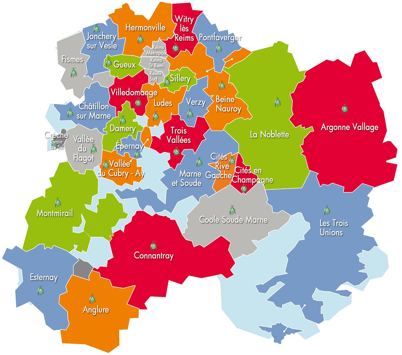 Carte ADMR de la Marne